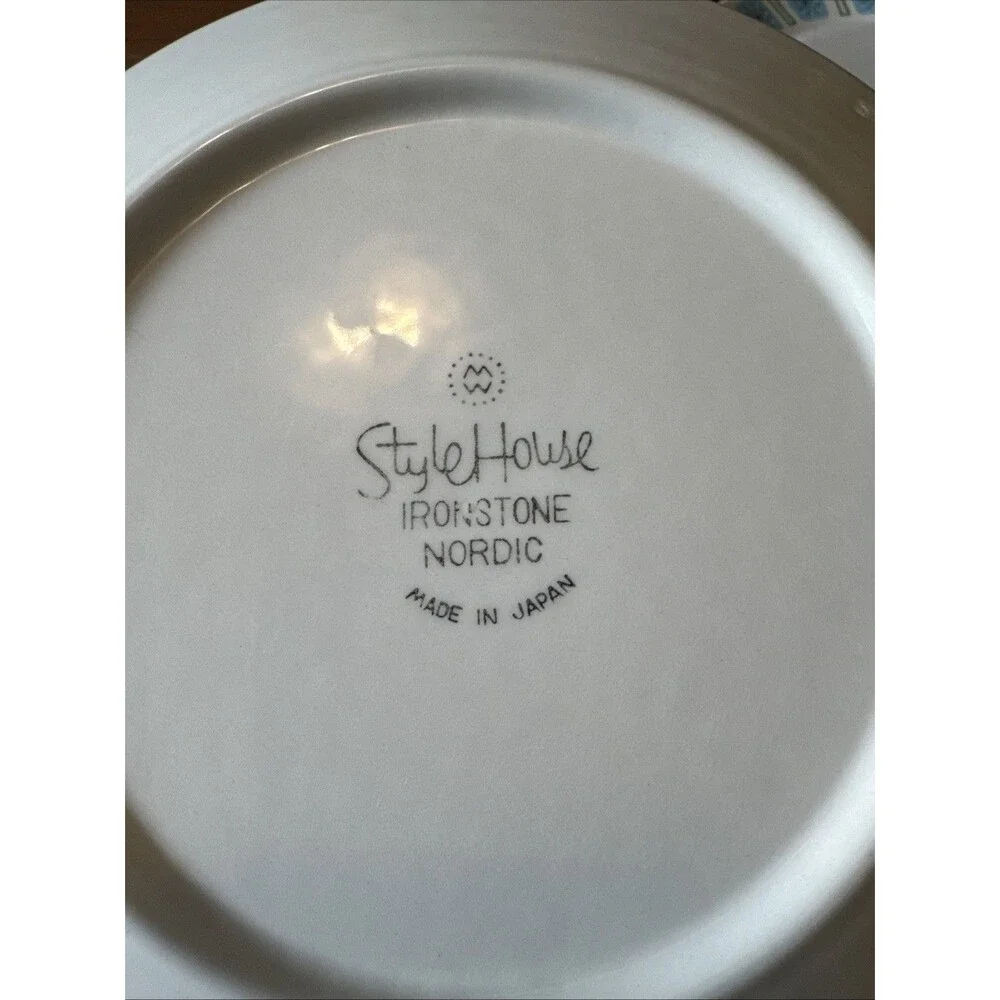 3 Vintage MCM Style House Finlandia Ironstone Nordic Bread /Dessert Plates 7.5”